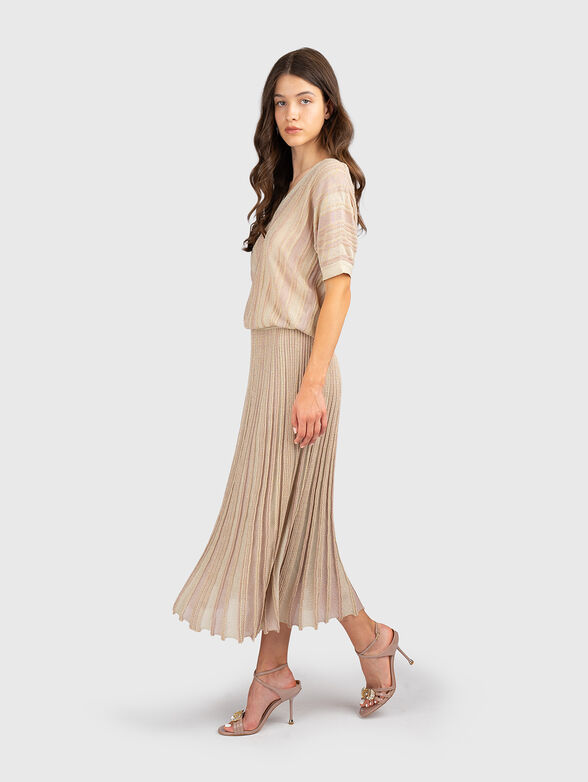 Pleated skirt with lurex threads - 6