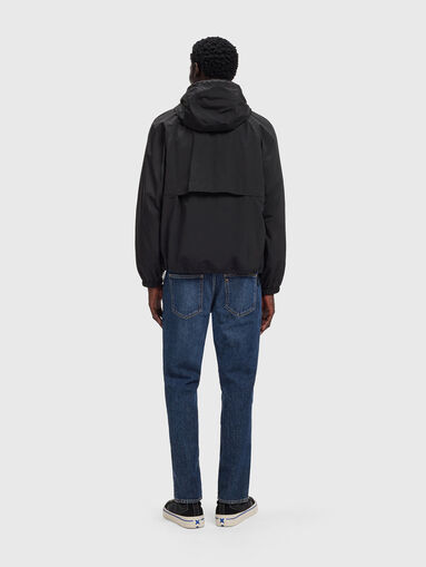 Hooded jacket with logo patch - 3