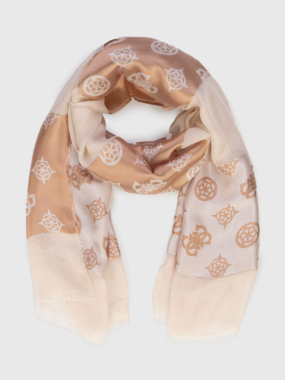 CRESIDIA scarf with logo print - 1