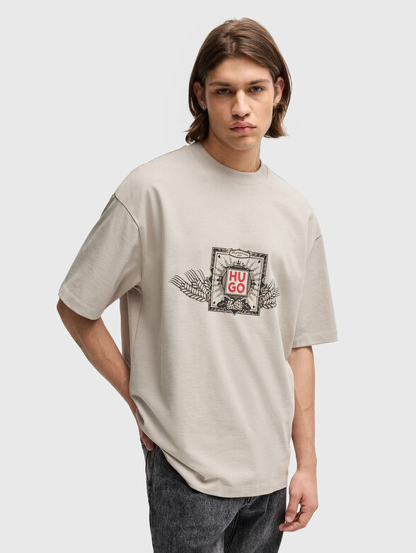 DEYTIMO black T-shirt with logo print - 1