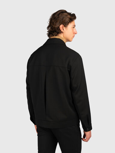 JULIANO black wool blend jacket - 3
