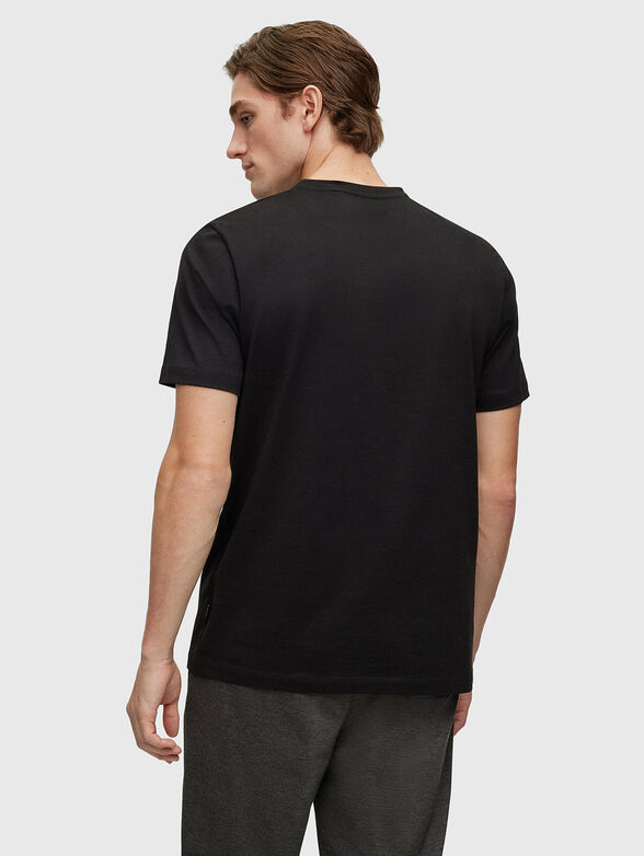Cotton T-shirt TIBURT with contrast logo print - 3