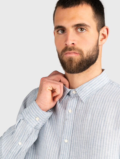 Long sleeve linen shirt - 4