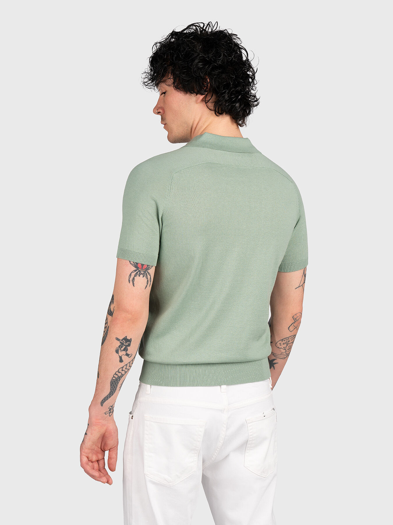 Knitted polo shirt with logo detail brand TRUSSARDI