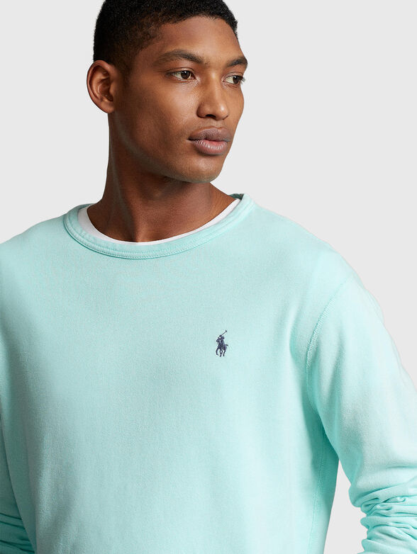 Cotton sweatshirt with logo detail - 4
