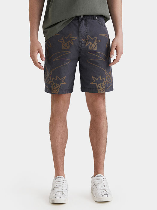FRED blue shorts with print