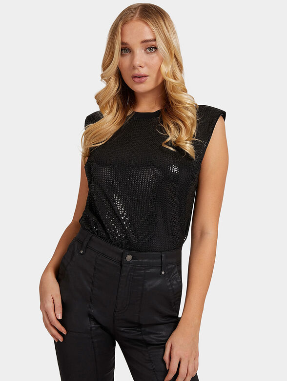 DANIELA top with shiny details - 1
