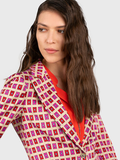 Blazer with colorful print - 4