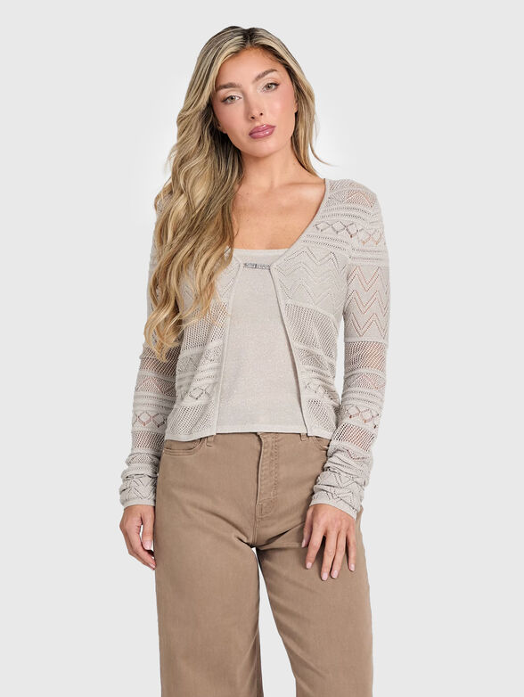 NELLIE cardigan with openwork motifs - 1