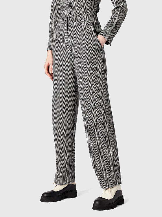 Trousers with accent pattern - 1