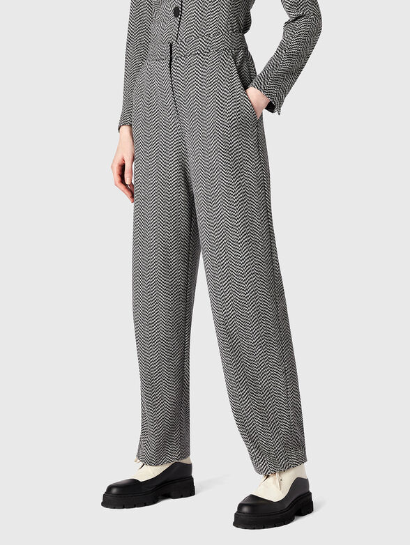 Trousers with accent pattern - 1