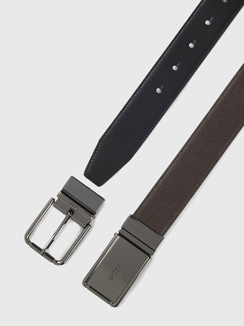 Reversible leather belt - 3