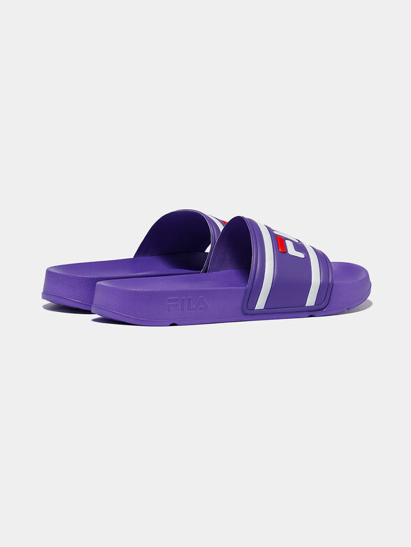 MORRO BAY Black slippers with logo - 3