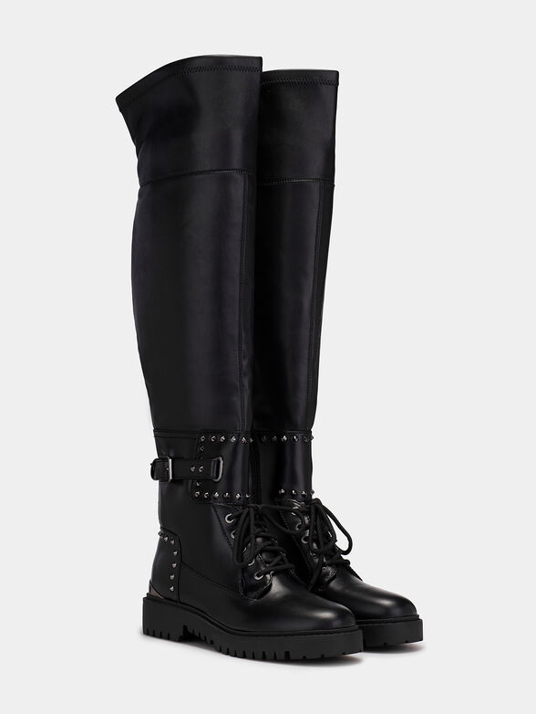 OMET boots with metal details - 2