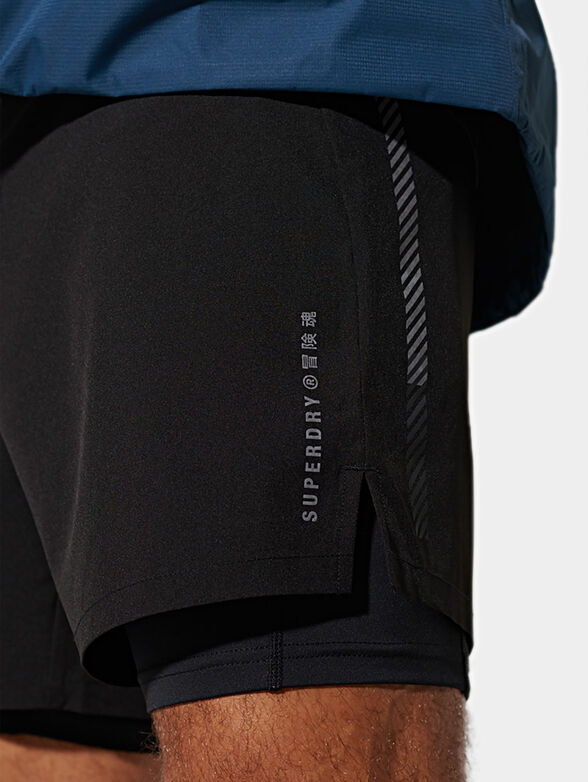 Sport shorts with two layers - 1