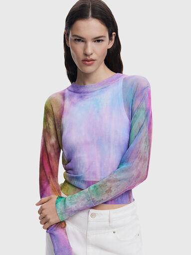 BOGEN sweater with sheer effect - 4