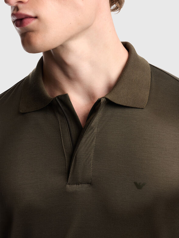Cotton-blend polo shirt - 4
