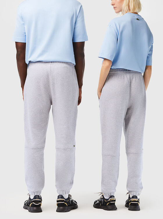 Sports trousers with accent logo  - 2
