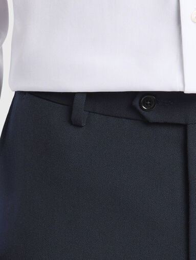 Wool pants with slim fit - 4