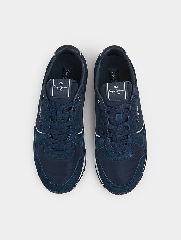 LONDON CITY sneakers with mix of textures - 6