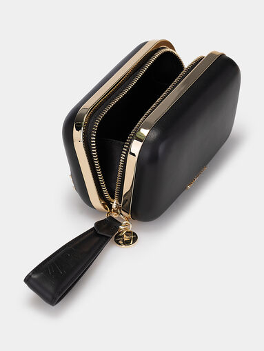 Leather clutch with inscription - 4