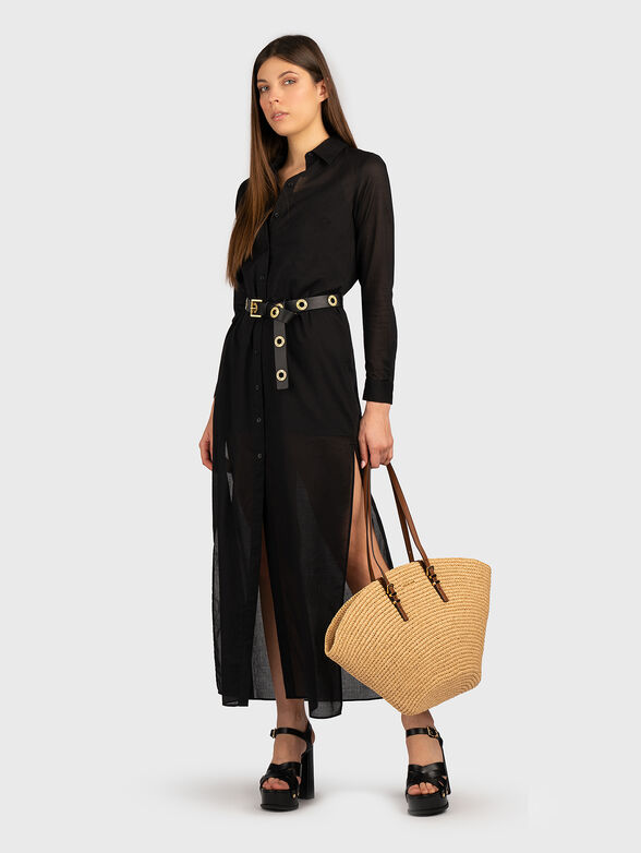 Maxi dress with slit - 6