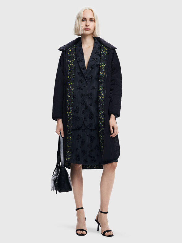 Double faced coat with quilted effect - 3