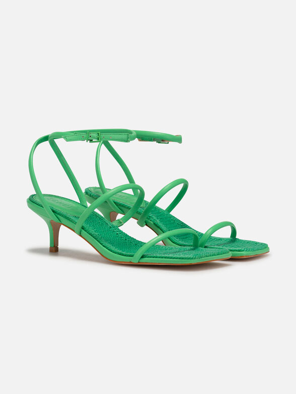 Sandals in green color - 2