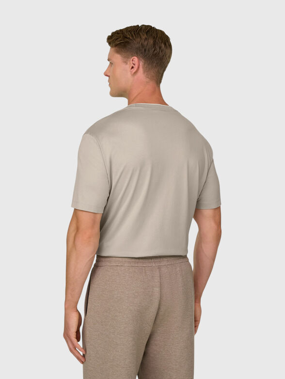 Beige cotton t-shirt - 3