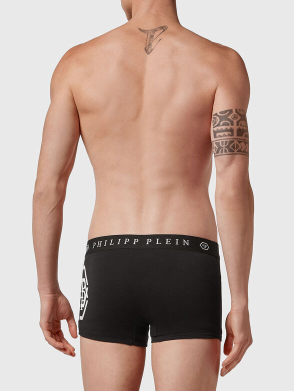 Black boxers with logo print - 1