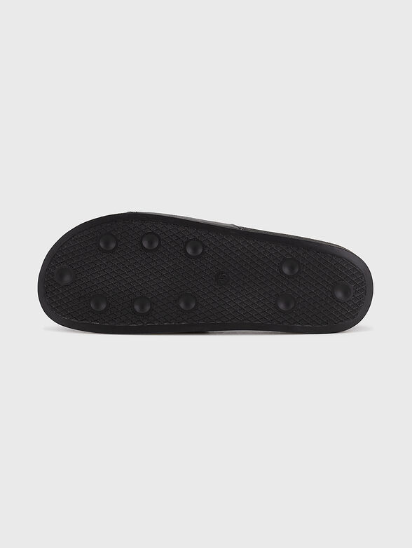 COLICO black slippers with contrasting logo accent - 5