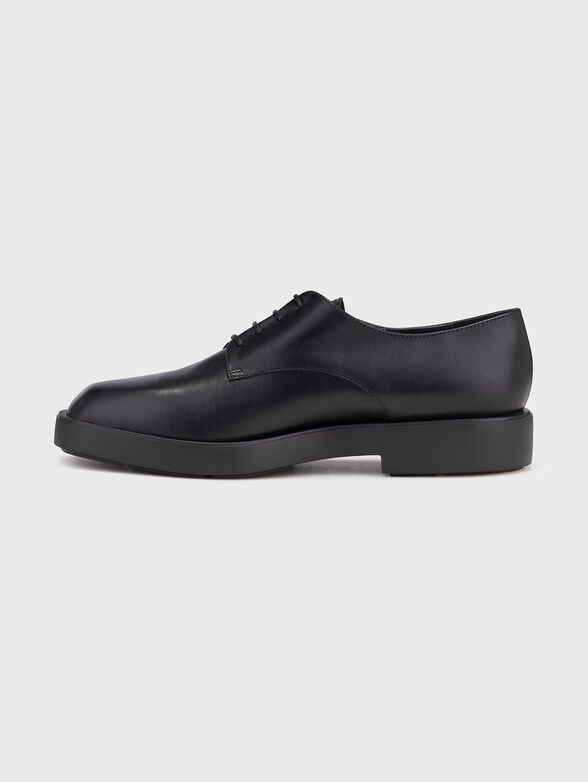 Leather shoes with logo detail - 4