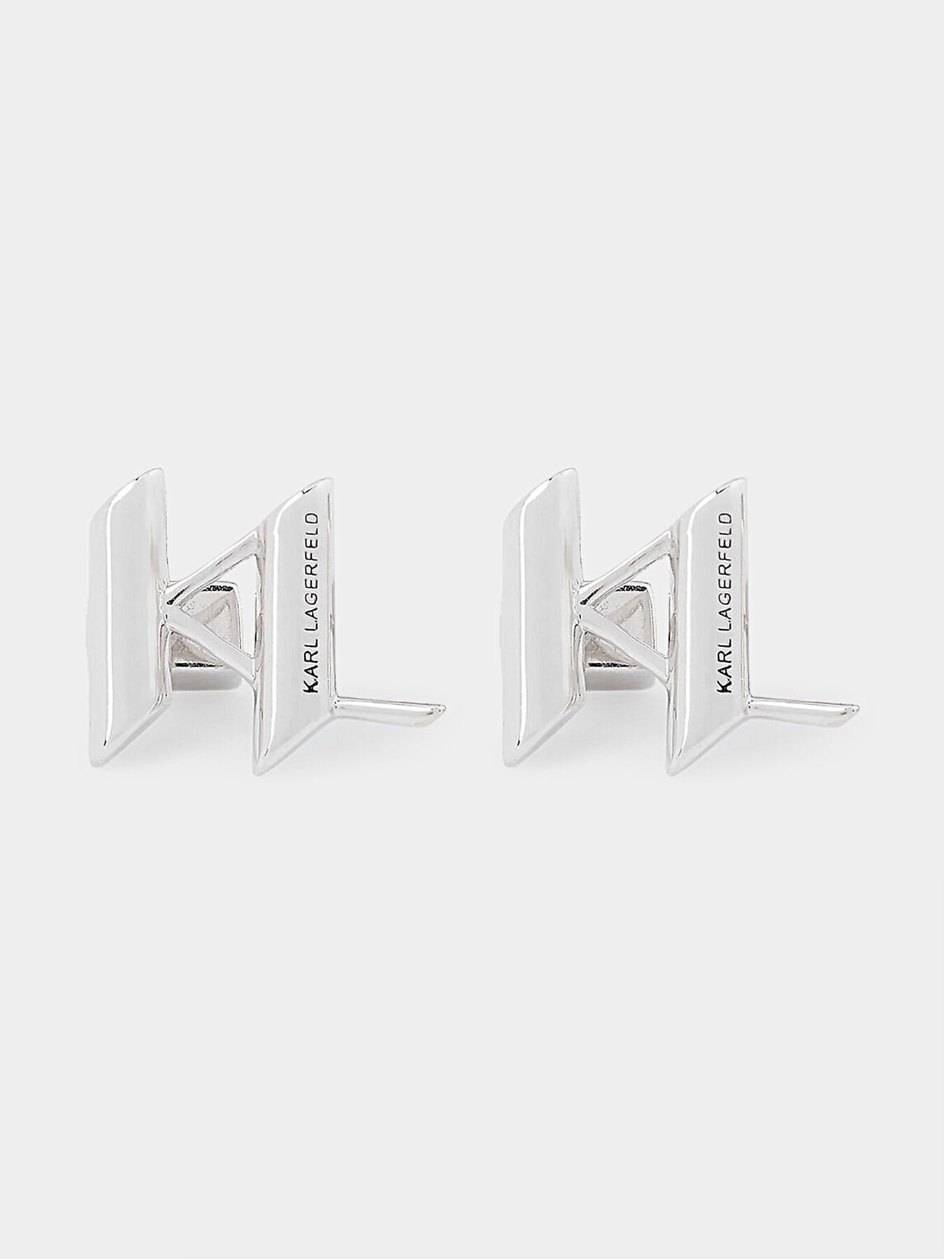K/MONOGRAM earrings with monogram brand Karl Lagerfeld