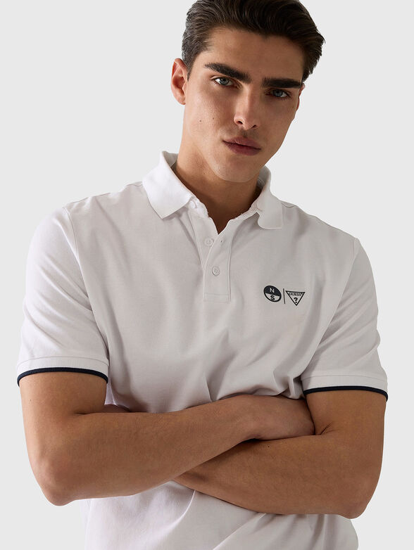 Cotton-blend polo shirt - 4