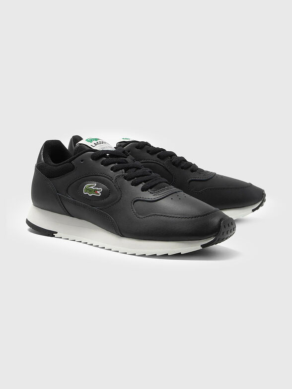 LINETRACK 2231 leather sneakers with logo detail  - 2