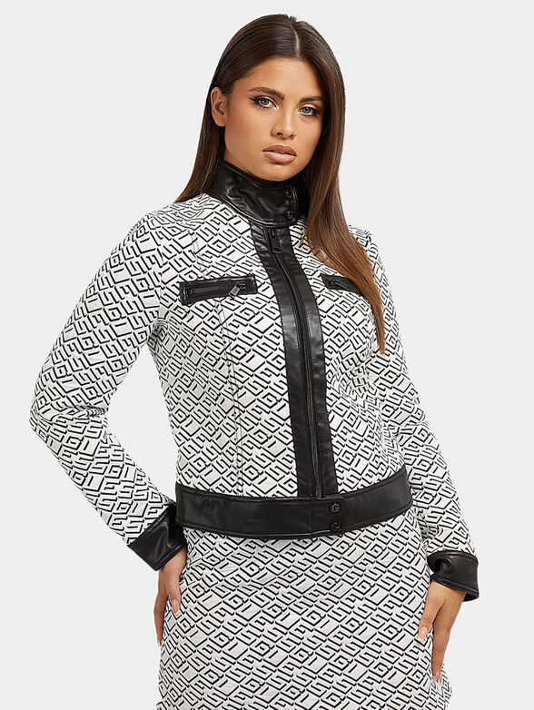 GRETA jacket with monogram logo print - 1