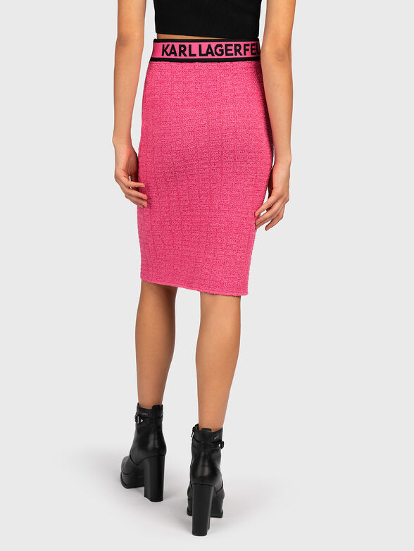 Pencil type skirt with logo accent - 2