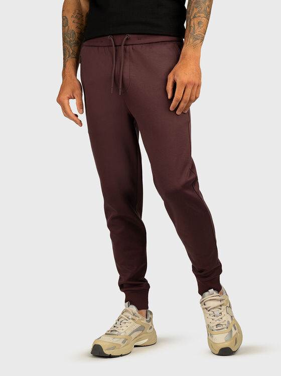 Памучен спортен панталон с джобове - 1