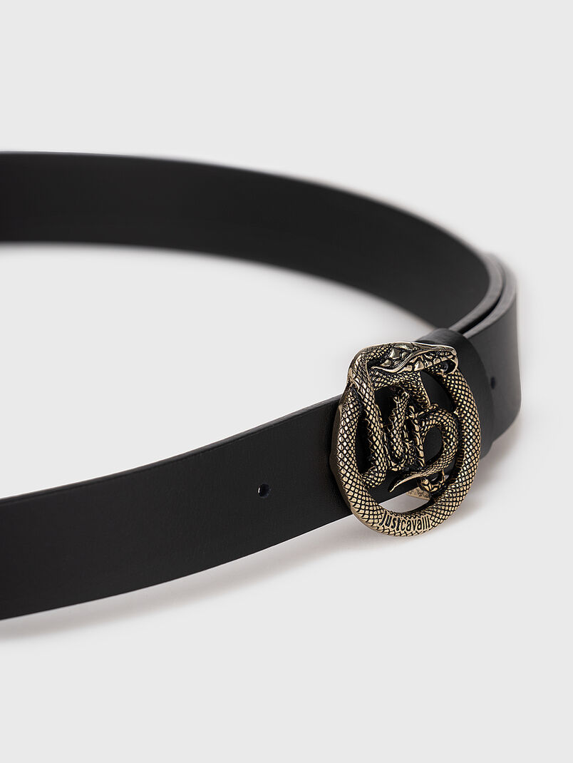 Belt with accent golden buckle - 3