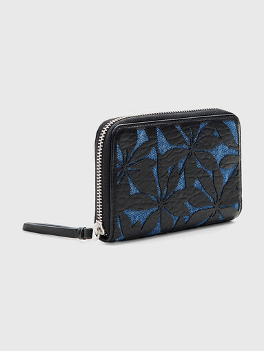 Black cutout detail wallet - 4