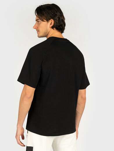 Black Т-shirt with logo print - 3