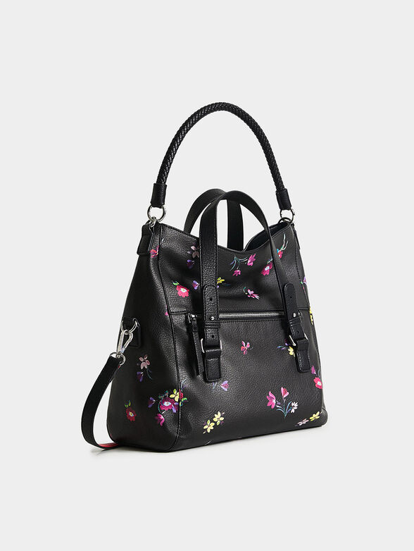 Handbag with floral pattern - 4