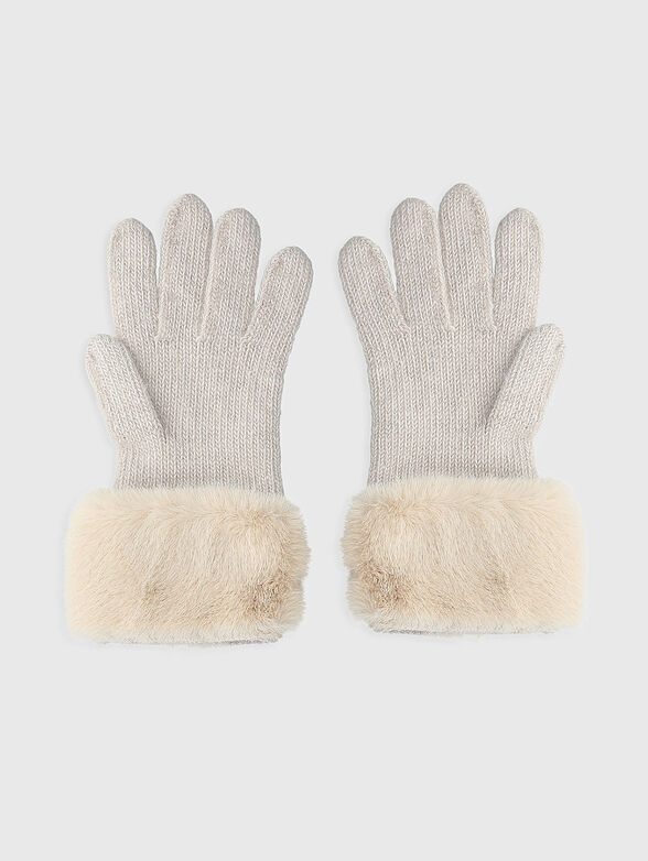 Gloves with eco hair  - 2