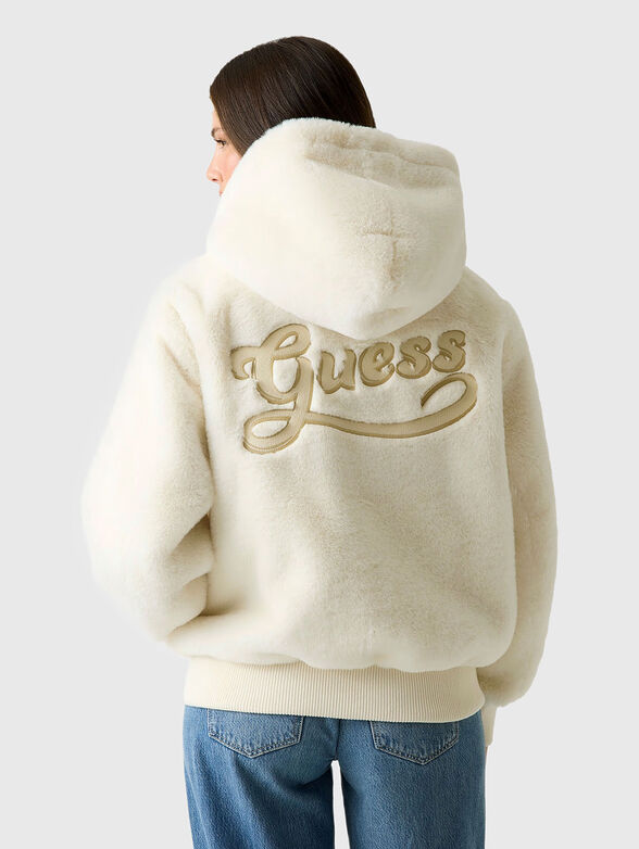 LUCREZIA jacket in soft texture with logo - 3