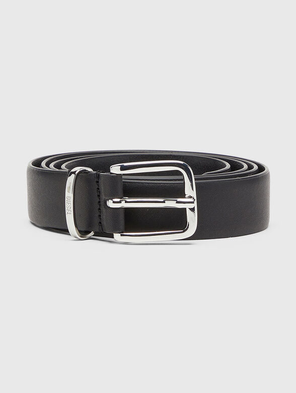 Black leather belt - 1