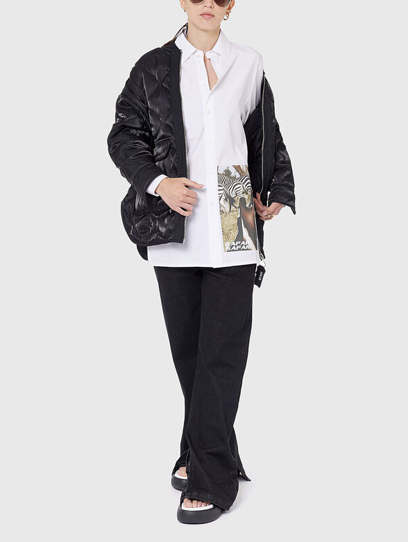 Shirt with contrast print - 1
