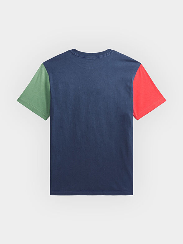 Multicolor T-shirt with pocket - 2