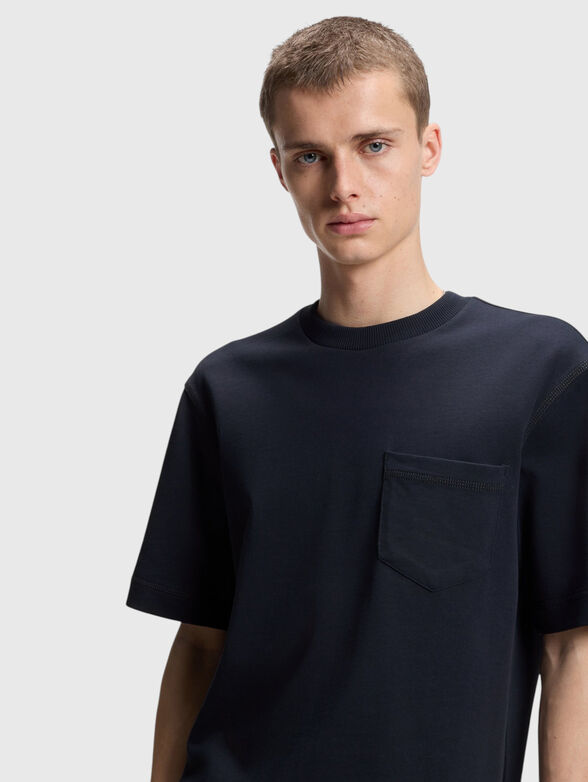 T-shirt with crew neck and pocket - 4