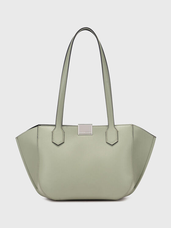 Кожена чанта FOREVER със сребрист детайл - 1