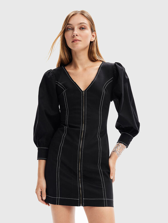 Mini dress with zip - 1
